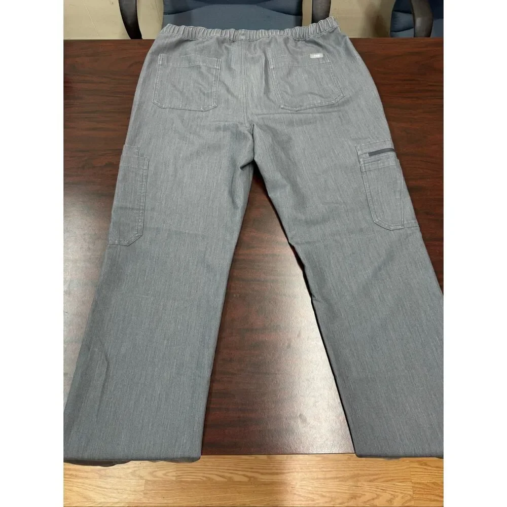 Figs Graphite Grey Cairo Cargo Mens Scrub Pants Size Large